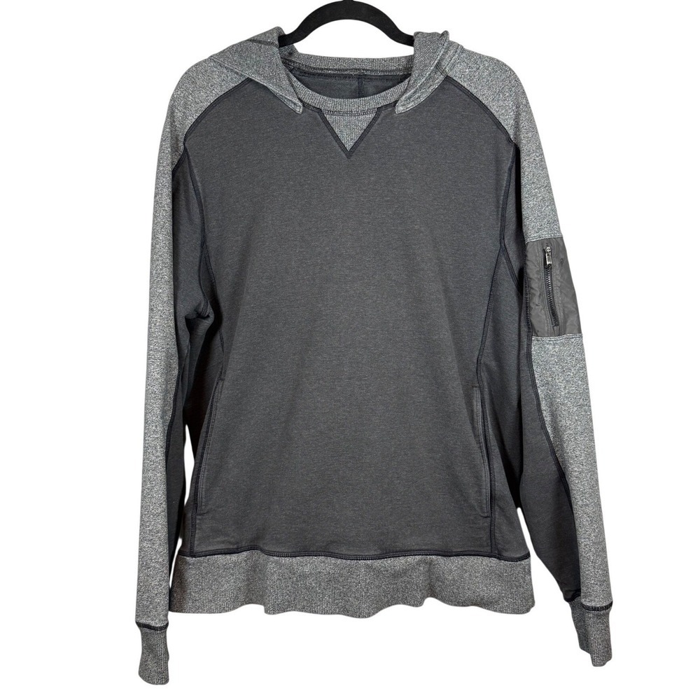 Lululemon Men's Cold Terrain Half Zip Hoodie, Gray, Size Large